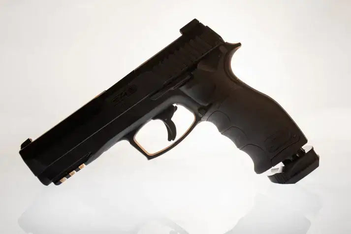 PUNCH BUTTON Universal HDP50 BLACK Cal.50 – PUNCH BUTTON BLACK HDP50 TP50 Cal.50 Universal Upgrade ✔️ Easier CO₂ activation with wider contact surface💥 Stealthy black look – fits the tactical style⚠️ Slight twist possible – simply realign by hand📦 Plug