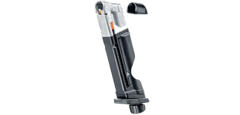 Quick-Piercing Magazine for GLOCK 17 Gen5 T4E Paintball Pistol cal.43 – Quick-Piercing Magazine for GLOCK 17 Gen5 T4E – .43 Cal Paintball Pistol Need speed and reliability under pressure? This Quick-Piercing Magazine is your go-to upgrade for the GLOCK 17