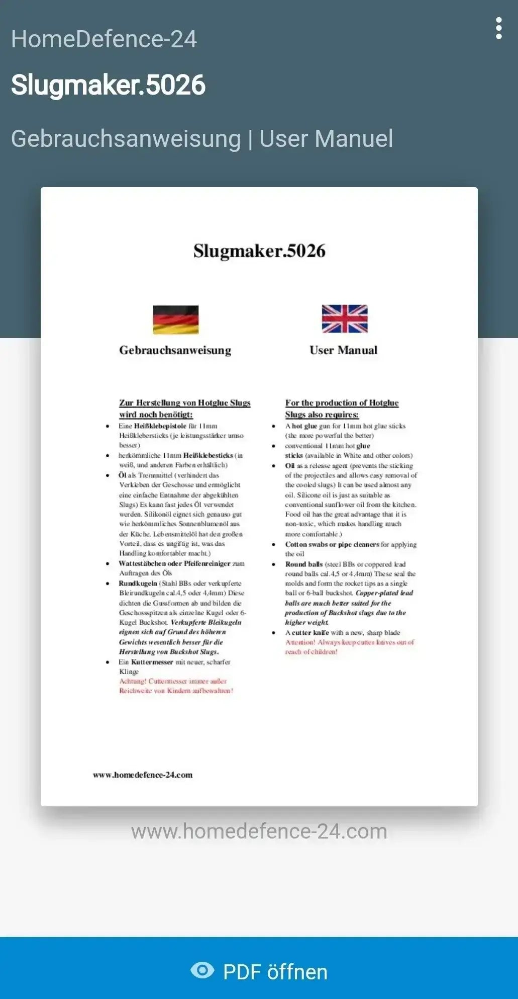 Slugmaker 50.26, for HDR50, DIY Hot Glue Bullets, NEW VERSION 12.45 and 12.5D – Slugmaker 50.26 DIY Hot Glue Ammo Mold HDR50 TR50 12.45 + 12.50mm 26 Rounds ✔️ Make Your Own Slugs🔧 Dual Bore Sizes: 12.45mm + 12.50mm💥 Up to 26 Shots Per Mold📦 Includes Pi