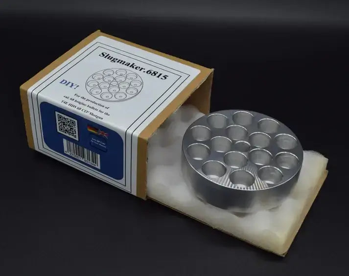 Slugmaker 68.15, Make your own ammo, for HDS68 TR68 etc. Cal 68 – Slugmaker 68.15 for HDS68 TS68 DIY Ammo Mold Cal.68 Make Your Own Slugs ✔️ Perfect fit for Umarex HDS68 TS68 and other Cal.68 markers🔧 Mold for 15 custom slugs with optional wings💥 Ideal