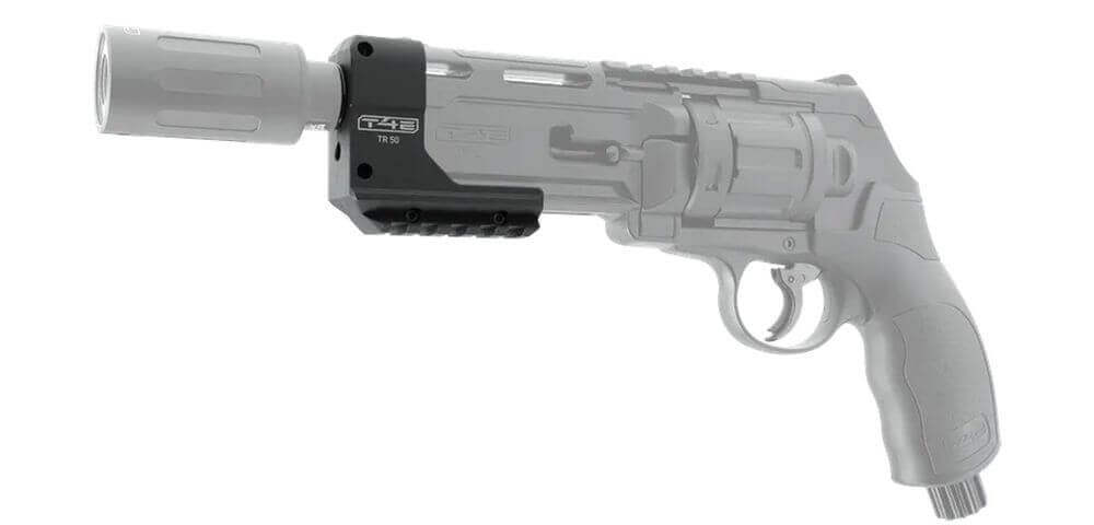 Umarex T4E Muzzle Attachment Carrier HDP50 TR 50 – Umarex T4E Muzzle Attachment Carrier for HDR50 / TR50 / HDP50 | X-Tracer Compatible | Picatinny Mount Bring your Umarex HDR50 / TR50 / HDP50 to the next level with this Muzzle Attachment Carrier, speciall