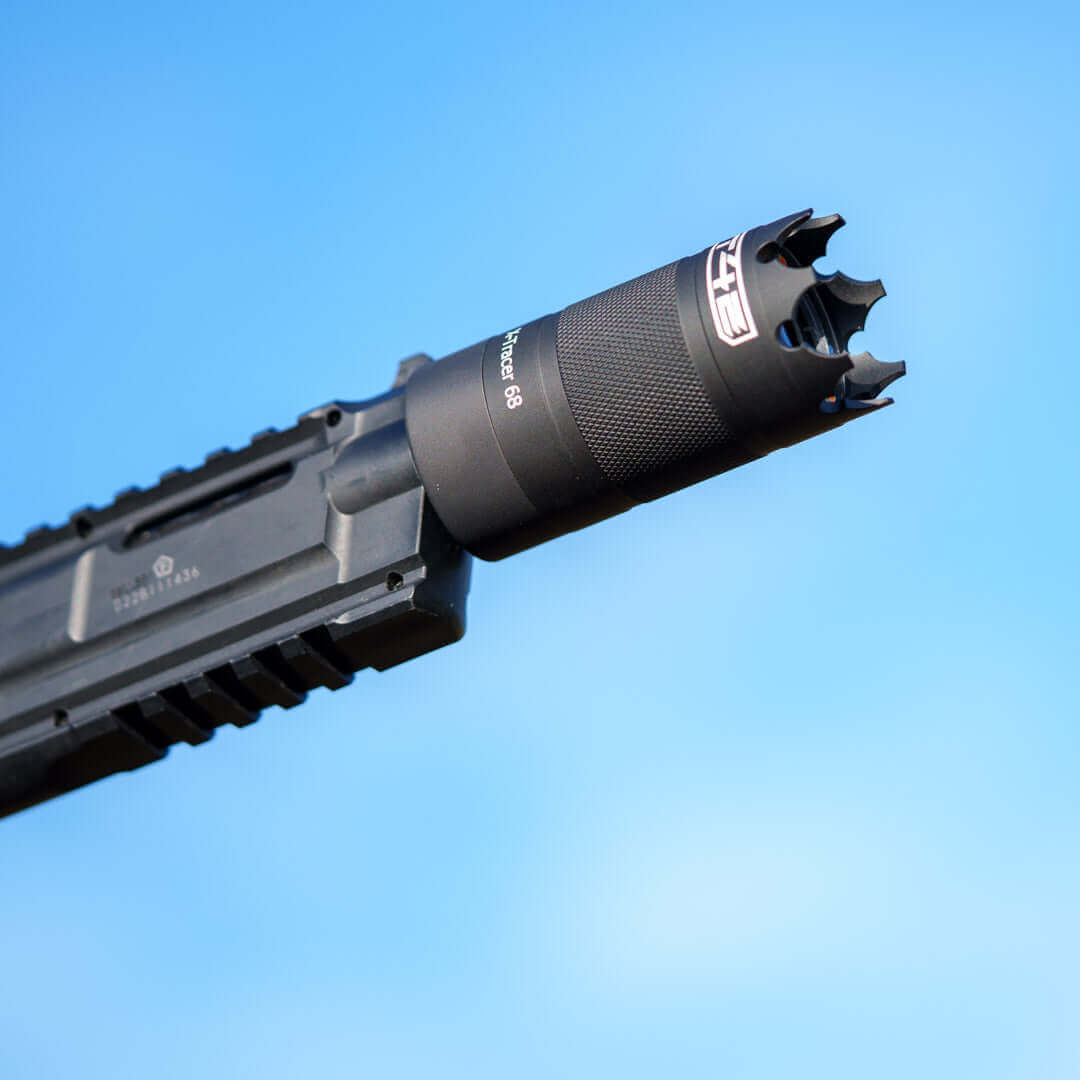 X-TRACER ADAPTER.68 20x1 HDR68 – X-TRACER ADAPTER.68 20x1 Thread for HDR68 TR68 T4E Cal.68 ✔️ Upgrade Your HDR68 TR68 With Tracer PowerReady to light up your shots? The X-TRACER ADAPTER.68 lets you connect your .68 caliber T4E tracer unit directly to your