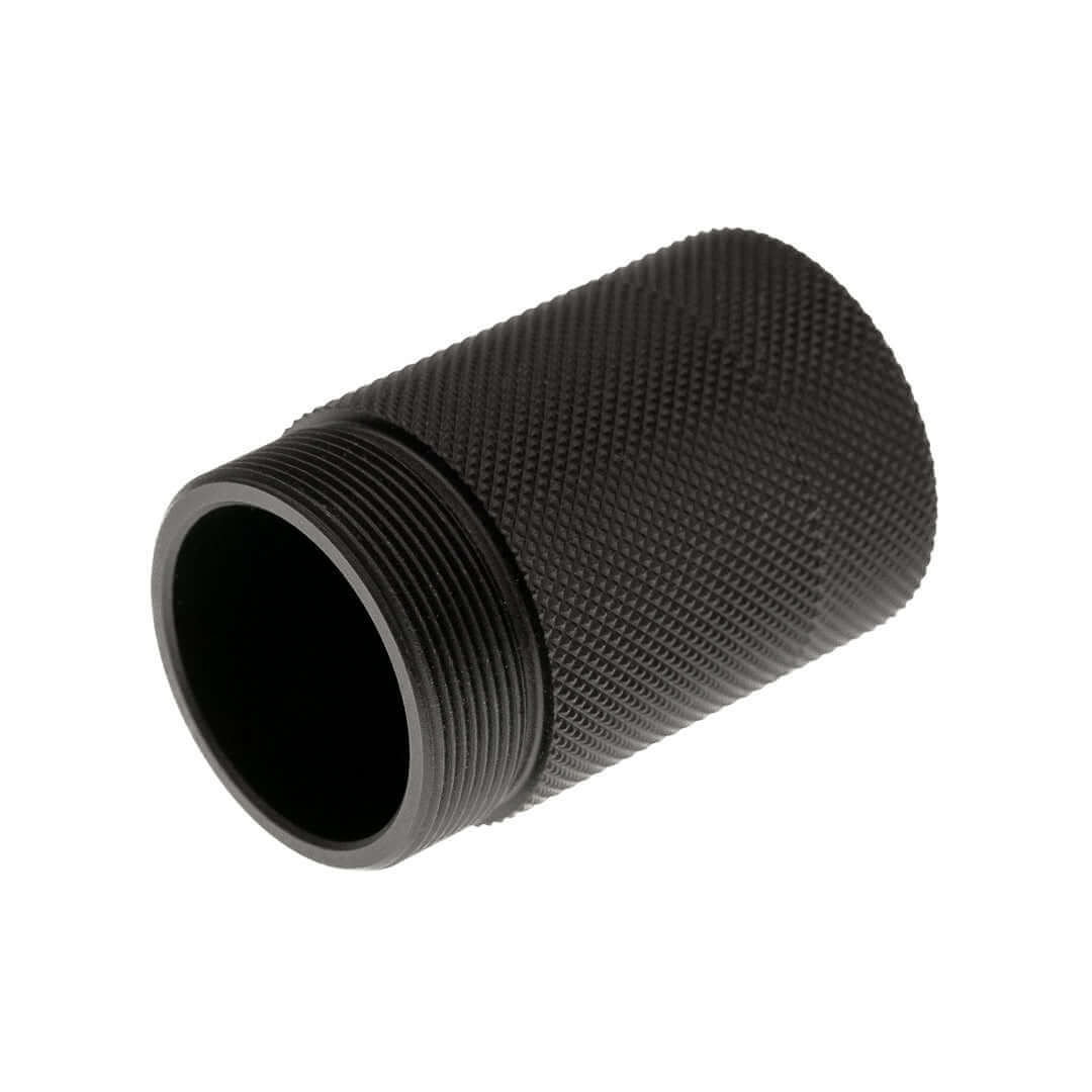 HP MAX 1 | HP MAX 2 | Challenger BULLPUP .357/.45/.50 | BLACK – Silencer Adapter | HP MAX 1 & 2 | Challenger BULLPUP | BLACK Ready to silence the beast? DonnyFL ready in seconds. This precision-made adapter lets you mount a DonnyFL silencer onto your AEA
