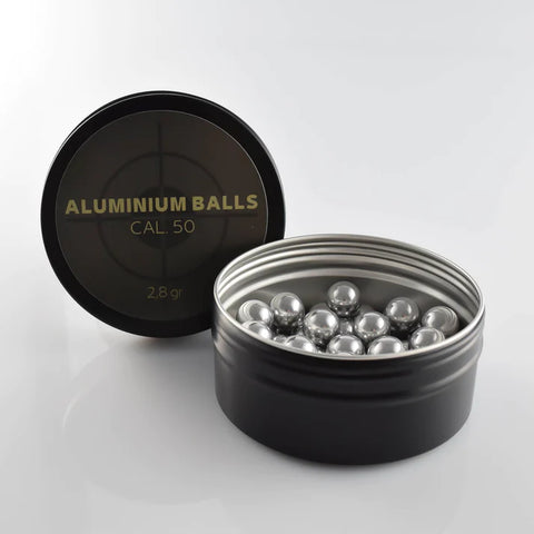 50 x Alu Balls , glass breaker bullets , 2.8gr , Cal 0.50 - Z-RAM Shop