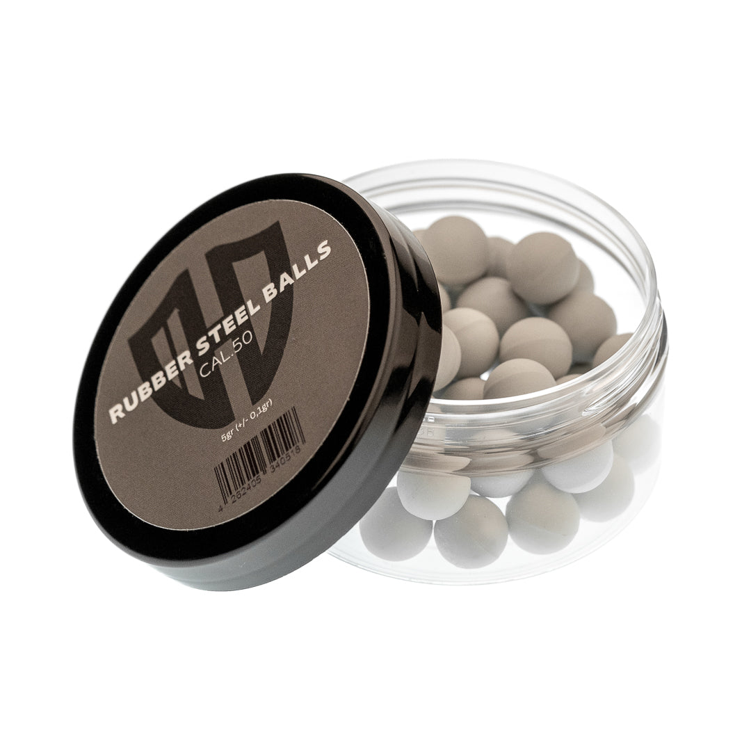 50 x RUBBER STEEL BALLs | 5g | EXTREMELY HARD | HDR50 | HDP50 | ALFA 1.50 | Cal.50 TR50 TP50 - Z-RAM Shop
