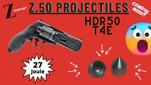 👺26 joule! Proiettili Z.50 Chroni Prova e installa il kit di messa a punto. Pallottola perfetta per T4E HDR50 HDR?🧨