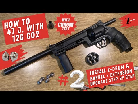 Umarex HDR68/TR68 Part 2: Tuning Barrel, Two Z-Extensions and Z-Drum Sealing