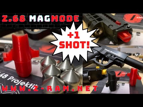 Z-RAM MagMode for First Strike FSC and PepperBall TCP: Full-Magazine Z68 Feeding Tests