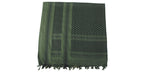 Shemagh / tissu PLO avec franges - olive/noir