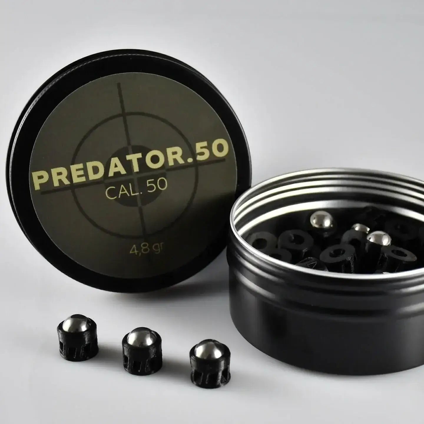 50 x Predator.50 HDR 50 NOIR, PUISSANCE MAXIMALE, Ajustement parfait, 12,5 x 4,8g, cal 50