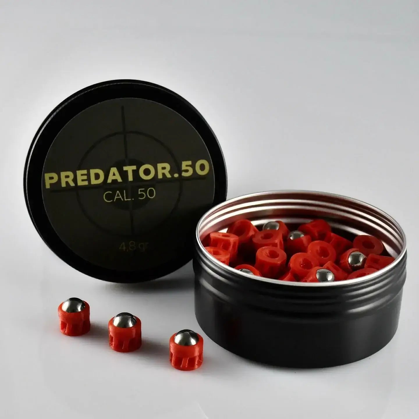 50 x Predator.50 HDR 50 ROUGE PUISSANCE MAXIMALE Ajustement parfait 12,5 x 4,8g cal 50