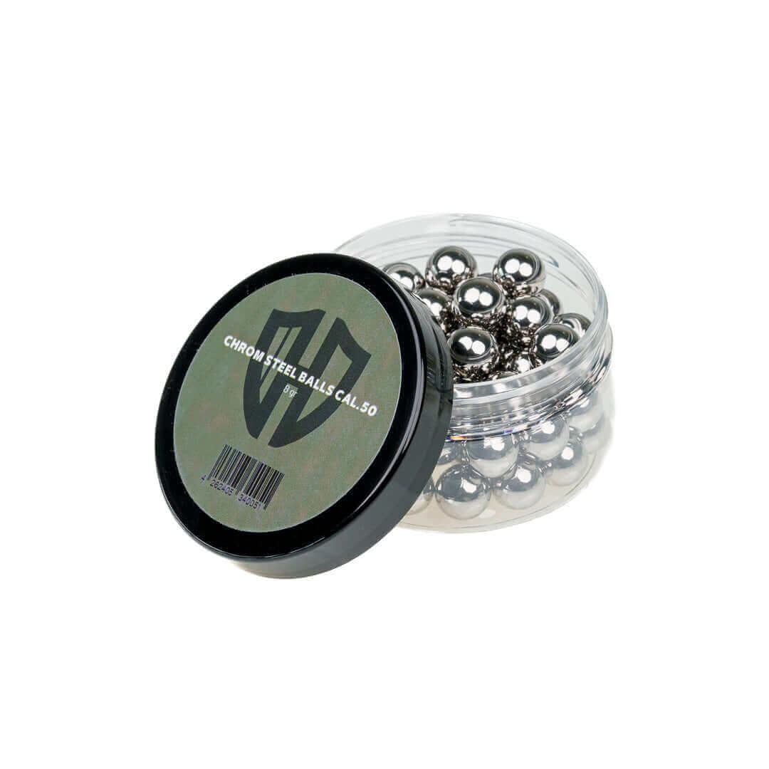50x Billes en Acier Chrome Cal.50 | Projectiles Bris-Glace | HDR50 | HDP50 TR50 TP50