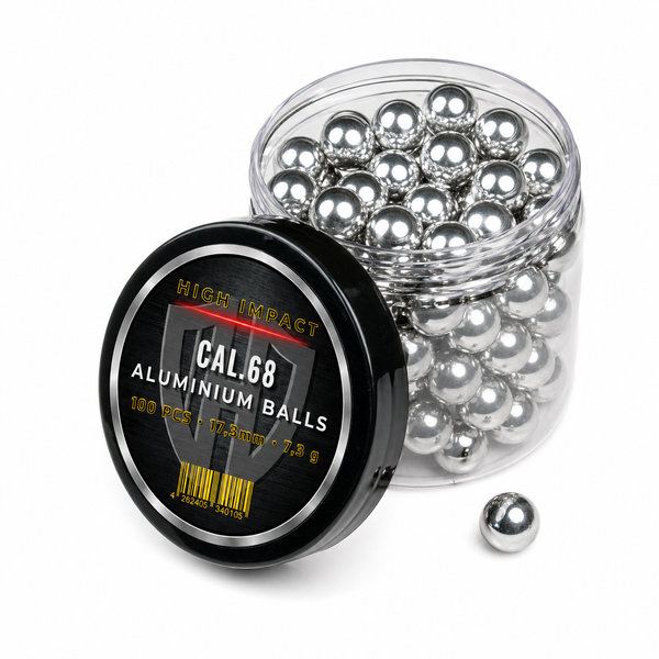 100x ALUMINUM BALLS CAL.68 HIGH IMPACT  HDS68 TS68  HDX68 TX68  Pistelle X-68 TC68  7.5g