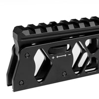 Rail Picatinny réglable de 11 à 21 mm Picatinny HP MAX 1 HP MAX MK2 jusqu’à 12 chargeurs parfait pour les pièces et accessoires de pistolet de paintball. Parcourez maintenant Z-RAM.net. Utilisez le code promo 5ZRAM. RAIL PICATINNY RÉGLABLE Z-RAM (11mm → 21mm) | Aluminium 7075 | Bla