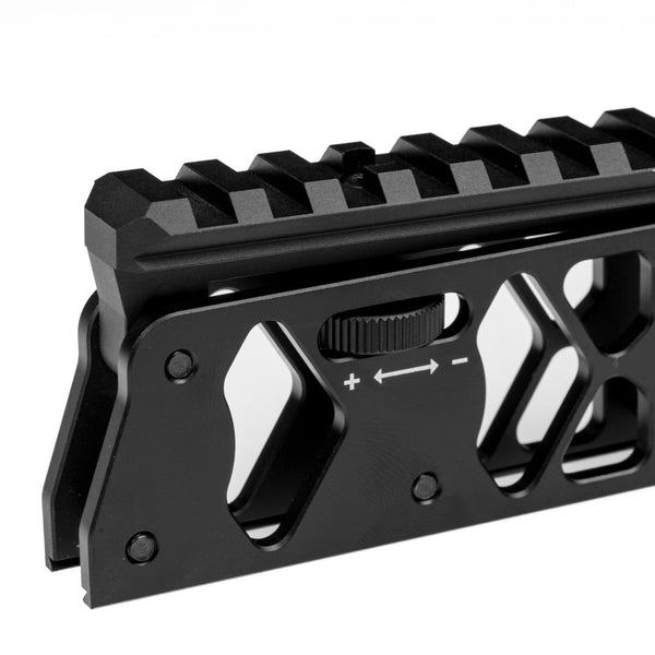 Rail Picatinny réglable de 11 à 21 mm Picatinny HP MAX 1 HP MAX MK2 jusqu’à 12 chargeurs parfait pour les pièces et accessoires de pistolet de paintball. Parcourez maintenant Z-RAM.net. Utilisez le code promo 5ZRAM. RAIL PICATINNY RÉGLABLE Z-RAM (11mm → 21mm) | Aluminium 7075 | Bla
