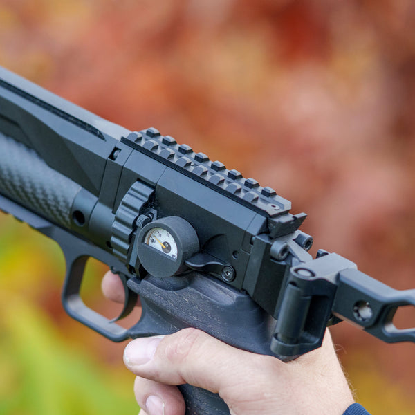 Picatinny rayı - UZUN versiyon CNC alüminyum siyah anodlu Huben GK1