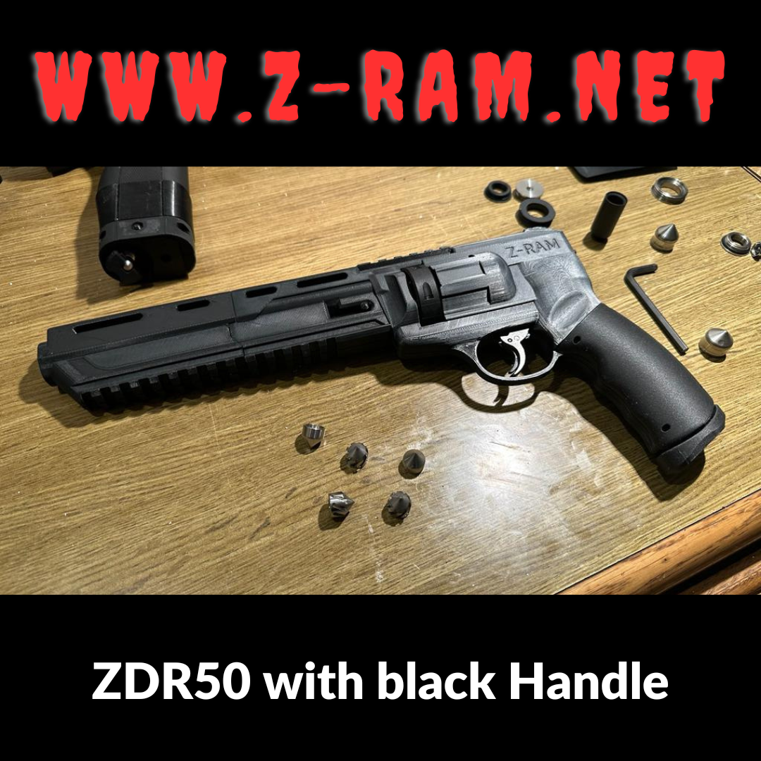 Z-RAM ZDR50 Silver Body Kit for Umarex T4E HDR50 TR50 Innards (Hide Z-Extension!) - Z-RAM Shop
