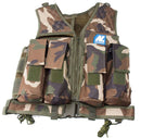 New Legion Tactical Vest Carrier woodland – New Legion Tactical Vest Carrier – Woodland 🦺 All-in-one vest: battle pack, tank carrier, tool bag & backpack🎯 Extra protection for chest & back🧰 Multiple pockets for tools, CO₂ capsules, provisions & more🔄