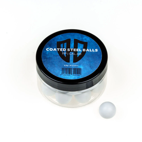 20 x BILLES EN ACIER REVÊTU  10,5g EXTRÊMEMENT DUR  HDR68  HDS68  HDX 68 HDB 68 Cal.68 BLANC