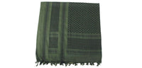 Shemagh / PLO cloth with Fringes - olive/black – ✔️ Classic Shemagh / PLO Scarf – Sand/Black Traditional tactical scarf for protection and style in any terrain. 💥 Details Classic Shemagh / PLO cloth with fringed edges Size: approx. 115 x 110 cm – ideal f