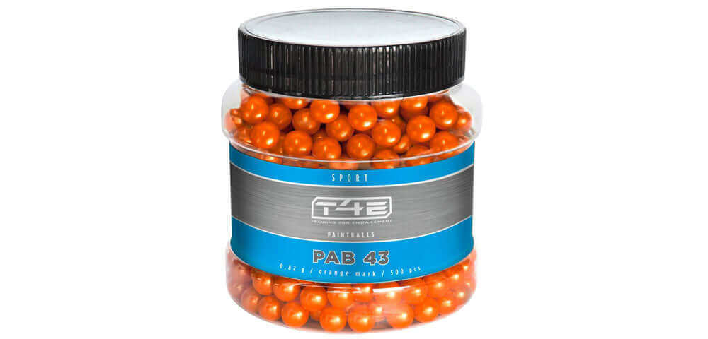 Umarex T4E Sport PAB 43 Paintballs cal. 43 - 500 pz - arancione