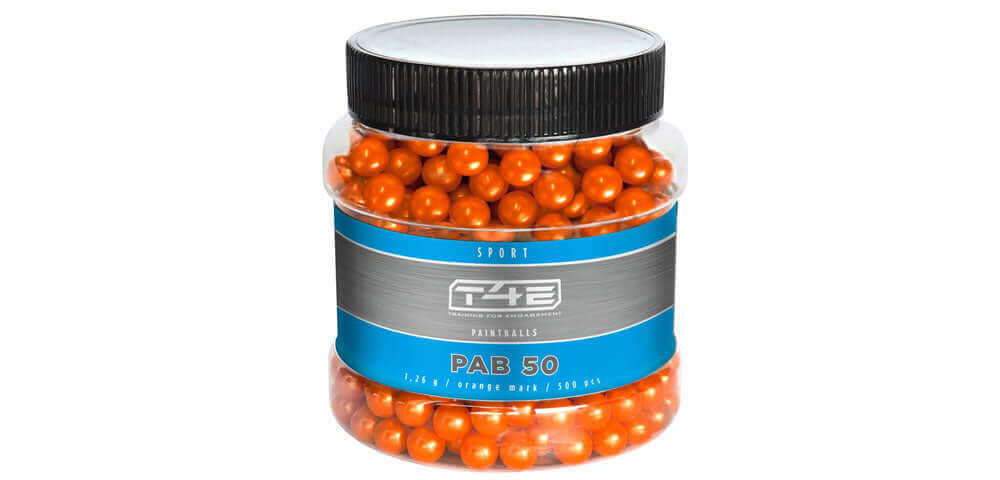 Umarex T4E Sport PAB 50 Billes de peinture cal. 50 - 500 pcs - orange