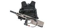New Legion Tactical Vest Carrier black – New Legion Tactical Vest Carrier – Black 🦺 All-in-one vest: battle pack, tank carrier, tool bag & backpack🎯 Added chest & back protection🧰 Multiple pockets for tools, CO₂ capsules, gear & provisions🔄 Modular se