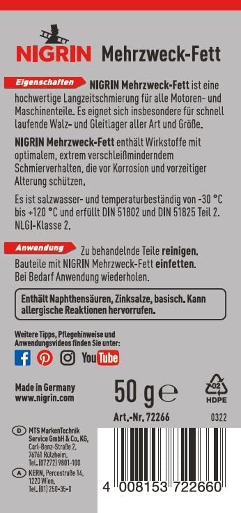 Smar uniwersalny Nigrin 72266, 50 g