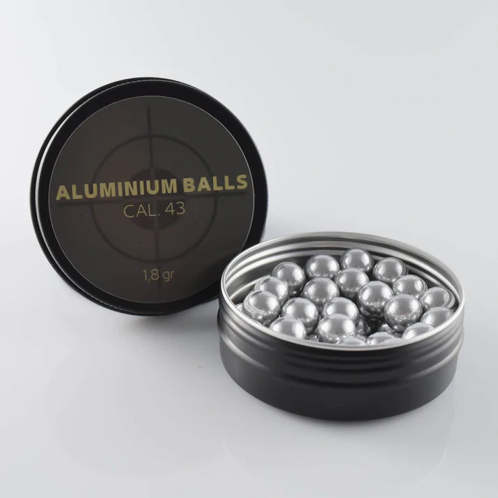 50 x Balas de aluminio, balas rompevidrios, 1.8gr, Cal 0.43 S&W, Glock, PPQ, TPM1, M&P9
