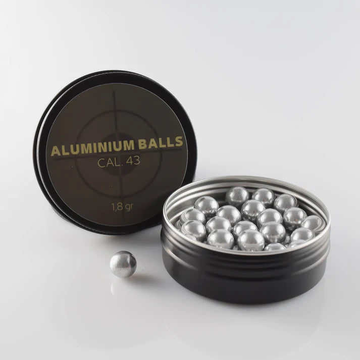 50 x Balas de aluminio, balas rompevidrios, 1.8gr, Cal 0.43 S&W, Glock, PPQ, TPM1, M&P9