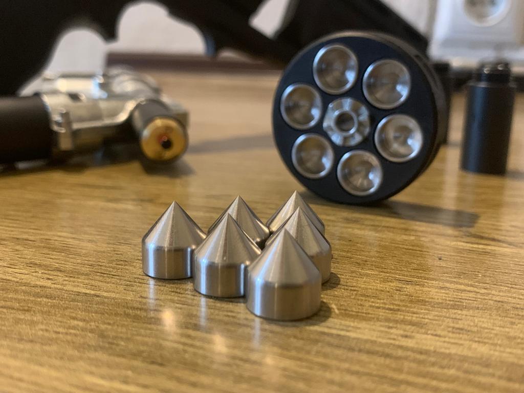 6x Balas de acero Z.50 Z-RAM para Umarex T4E HDR50 TR50 cal. 0.50